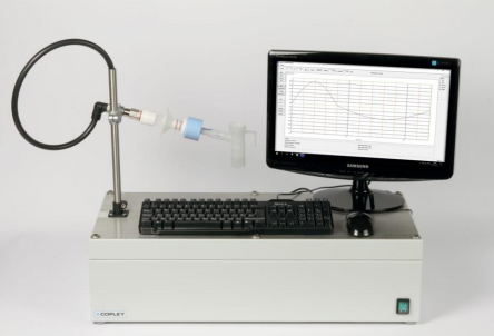 BRS 2100 set up for DDU testing of nebulisers