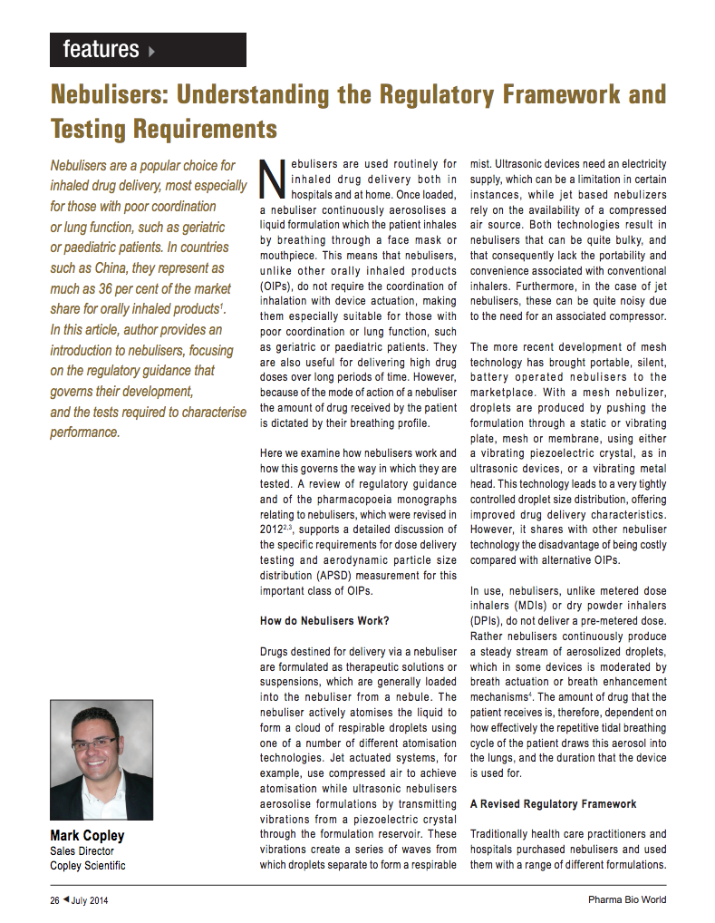 Pharm Bio World Article 2014