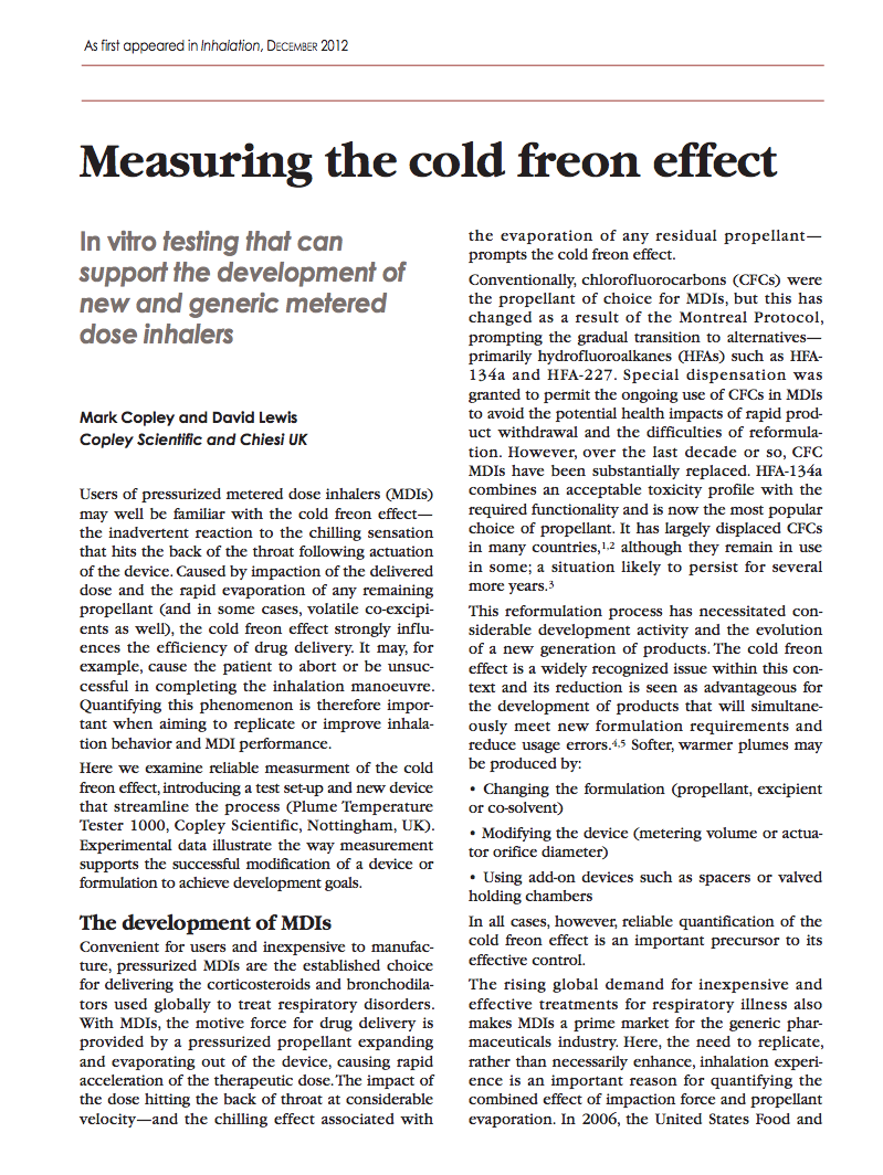 Inhalation Article 2012