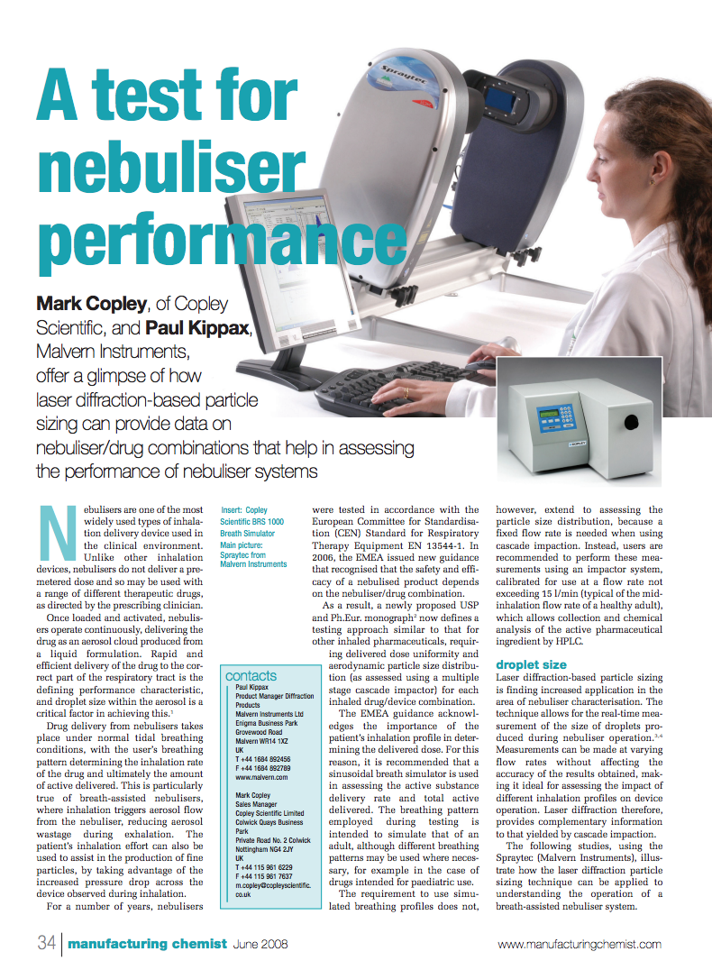 Manufacturing Chemist Article 2008