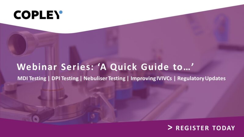 Image for Copley launches a new webinar series on inhaler testing