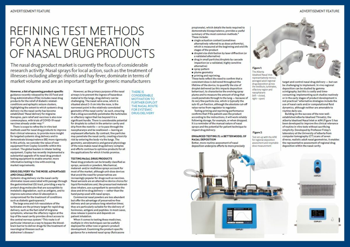 Nasal Cast - Alberta Idealised Nasal Inlet (AINI) | Copley Scientific